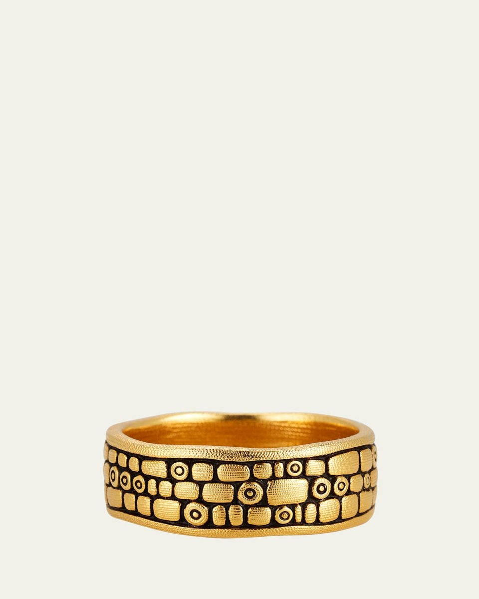 Old Bridge Band in Yellow Gold, 8.5mm